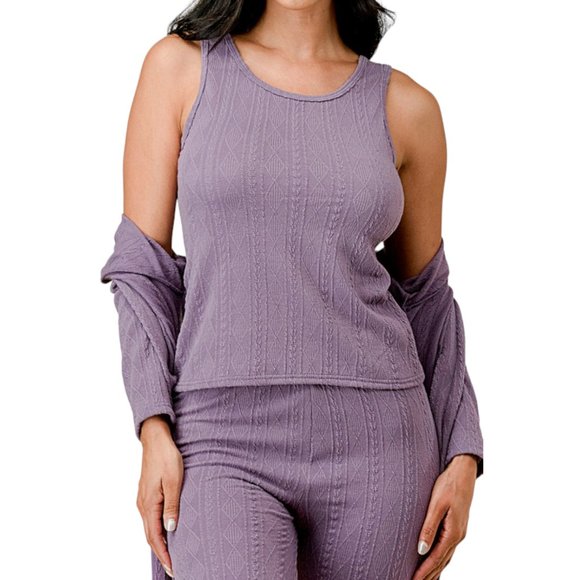 3 Piece Knit Pants Set in Black -available in Small/Medium and Large/X-Large - Picture 4 of 7